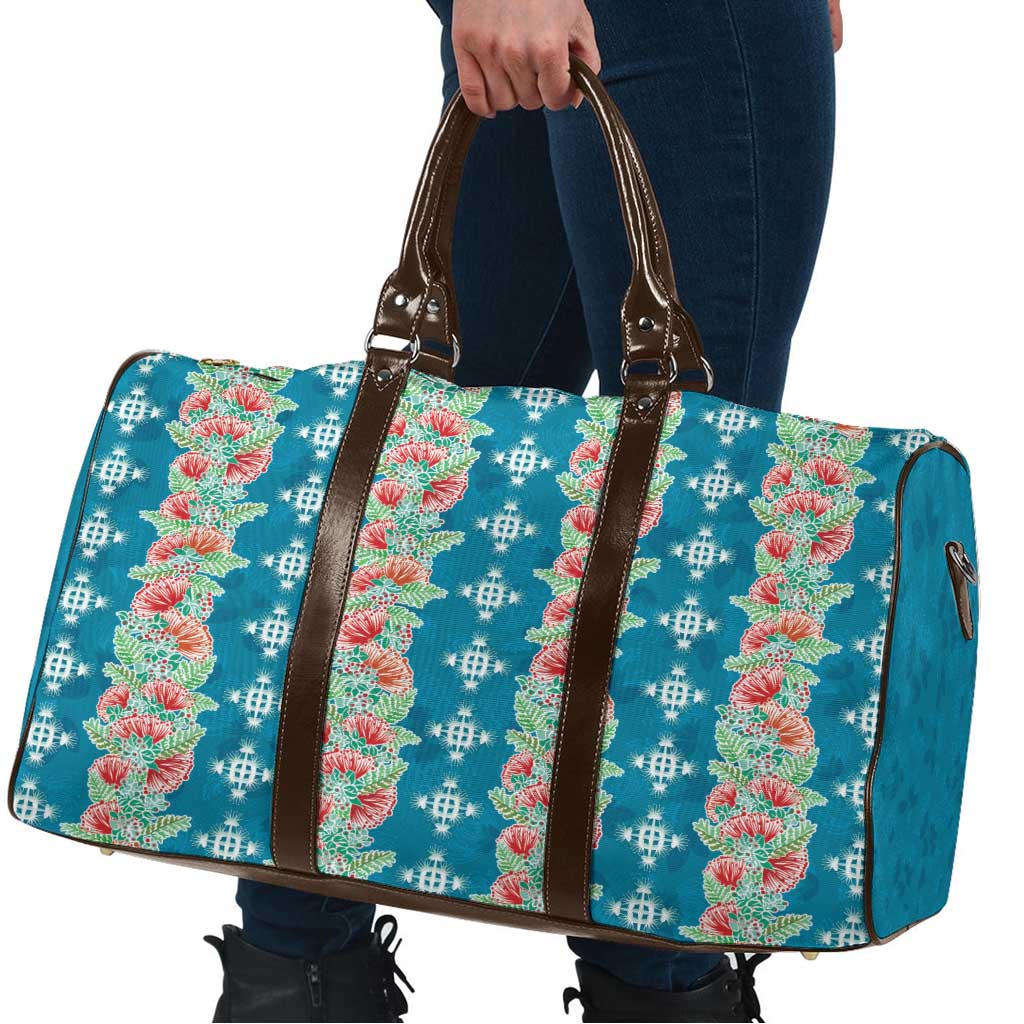 Hawaii Ohia Lehua Travel Bag Tropical Vibes Teal LT05 - Polynesian Pride