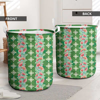 Hawaii Ohia Lehua Laundry Basket Tropical Vibes Green LT05 - Polynesian Pride