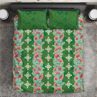 Hawaii Ohia Lehua Bedding Set Tropical Vibes Green LT05 Green - Polynesian Pride