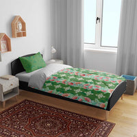 Hawaii Ohia Lehua Bedding Set Tropical Vibes Green LT05 - Polynesian Pride