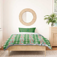 Hawaii Ohia Lehua Bedding Set Tropical Vibes Green LT05 - Polynesian Pride