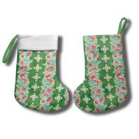 Hawaii Ohia Lehua Christmas Stocking Tropical Vibes Green LT05 - Polynesian Pride