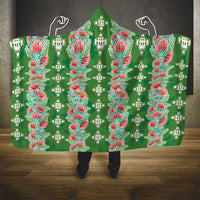 Hawaii Ohia Lehua Hooded Blanket Tropical Vibes Green LT05 - Polynesian Pride