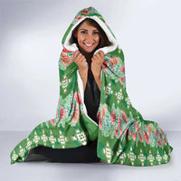 Hawaii Ohia Lehua Hooded Blanket Tropical Vibes Green LT05 - Polynesian Pride
