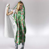 Hawaii Ohia Lehua Hooded Blanket Tropical Vibes Green LT05 - Polynesian Pride
