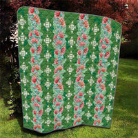 Hawaii Ohia Lehua Quilt Tropical Vibes Green LT05 - Polynesian Pride