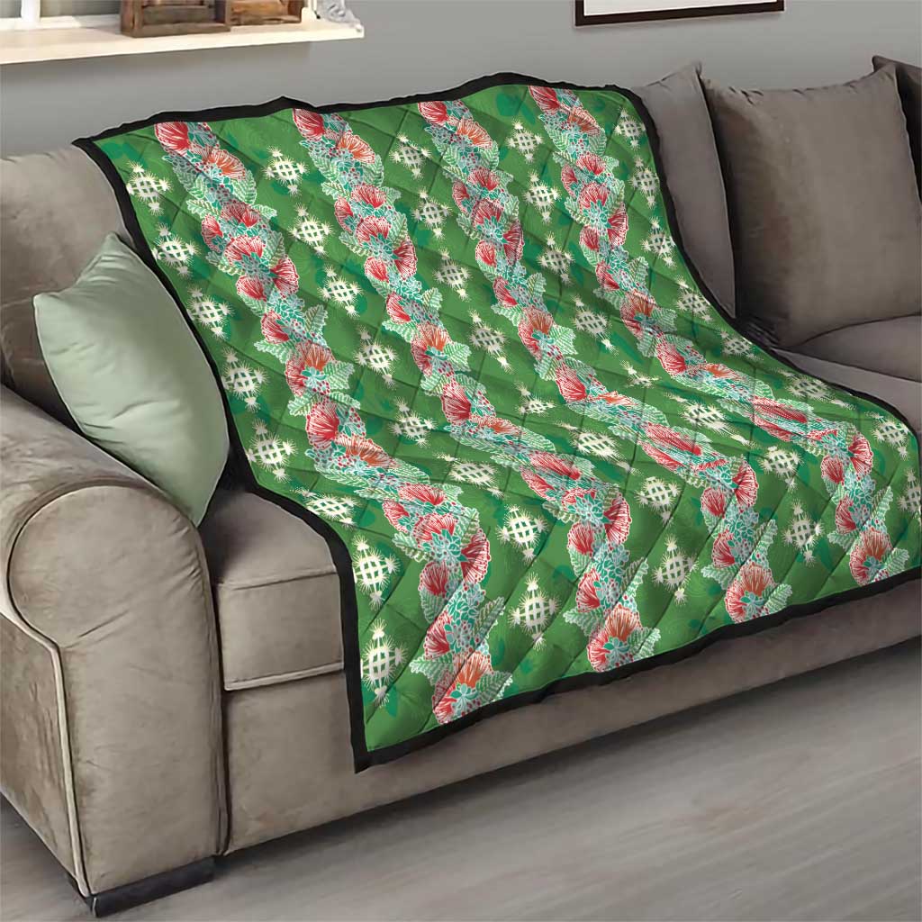 Hawaii Ohia Lehua Quilt Tropical Vibes Green LT05 - Polynesian Pride