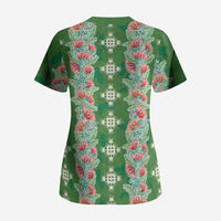 Hawaii Ohia Lehua Scrub Top Tropical Vibes Green LT05 - Polynesian Pride