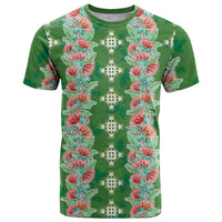 Hawaii Ohia Lehua T Shirt Tropical Vibes Green LT05 Green - Polynesian Pride