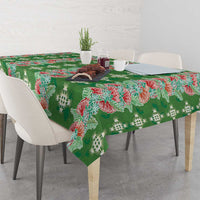 Hawaii Ohia Lehua Tablecloth Tropical Vibes Green LT05 - Polynesian Pride