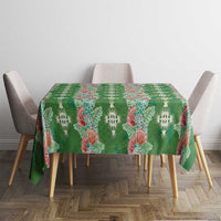 Hawaii Ohia Lehua Tablecloth Tropical Vibes Green LT05 - Polynesian Pride