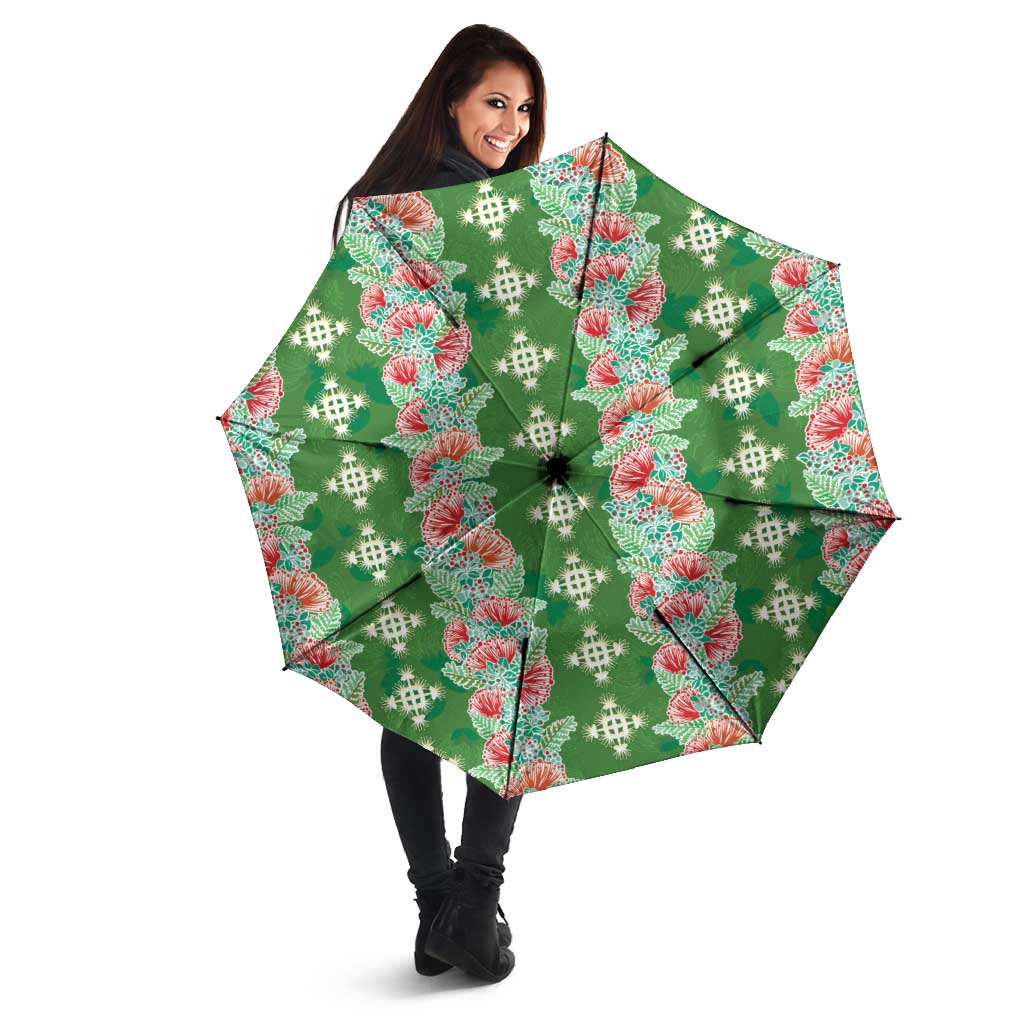 Hawaii Ohia Lehua Umbrella Tropical Vibes Green LT05 - Polynesian Pride