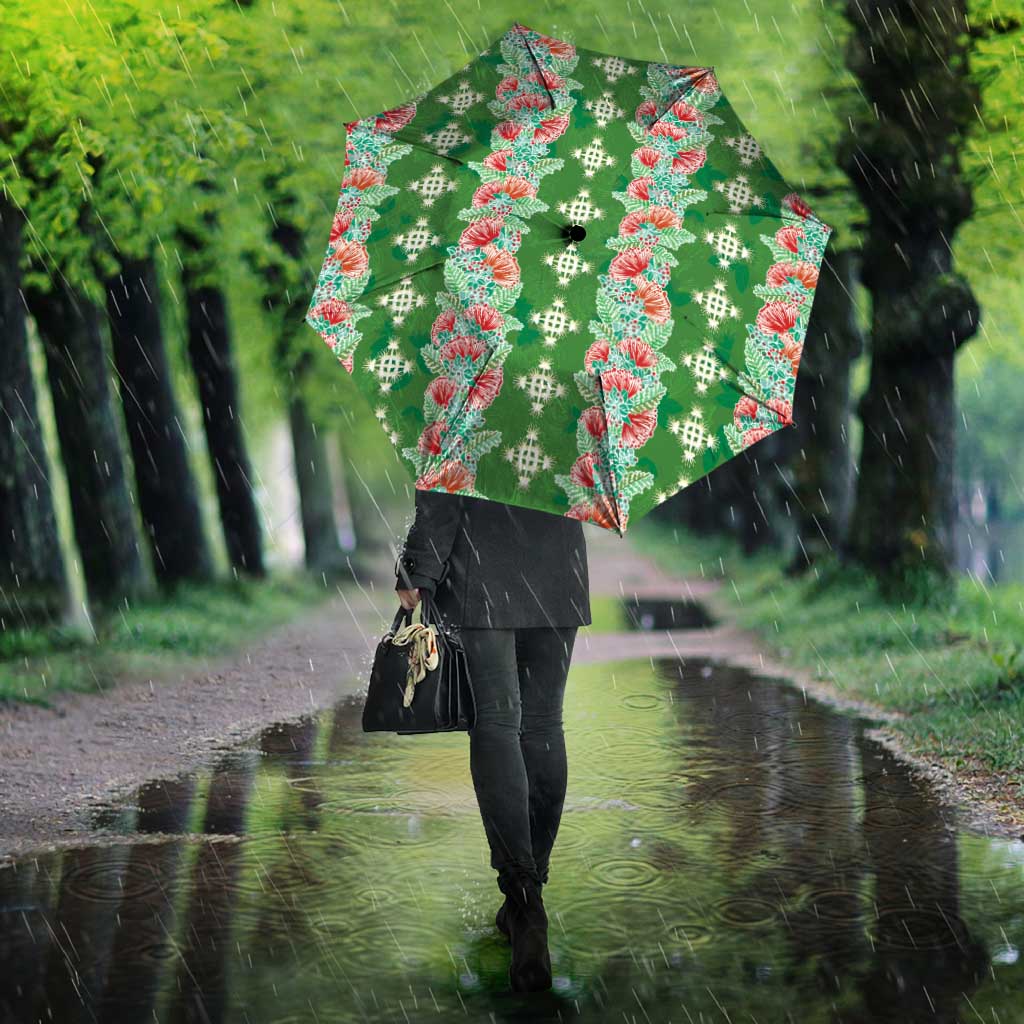 Hawaii Ohia Lehua Umbrella Tropical Vibes Green LT05 - Polynesian Pride