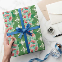 Hawaii Ohia Lehua Wrapping Paper Tropical Vibes Green LT05 - Polynesian Pride