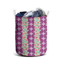 Hawaii Ohia Lehua Laundry Basket Tropical Vibes Fuchsia LT05 - Polynesian Pride