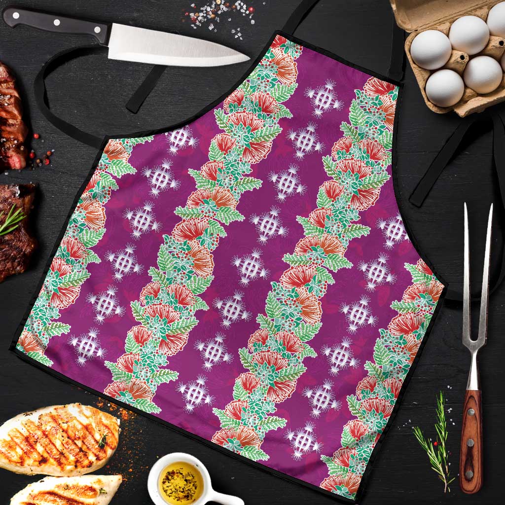 Hawaii Ohia Lehua Apron Tropical Vibes Fuchsia LT05 Fuchsia - Polynesian Pride