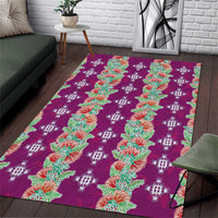 Hawaii Ohia Lehua Area Rug Tropical Vibes Fuchsia LT05 Fuchsia - Polynesian Pride