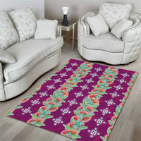 Hawaii Ohia Lehua Area Rug Tropical Vibes Fuchsia LT05 - Polynesian Pride