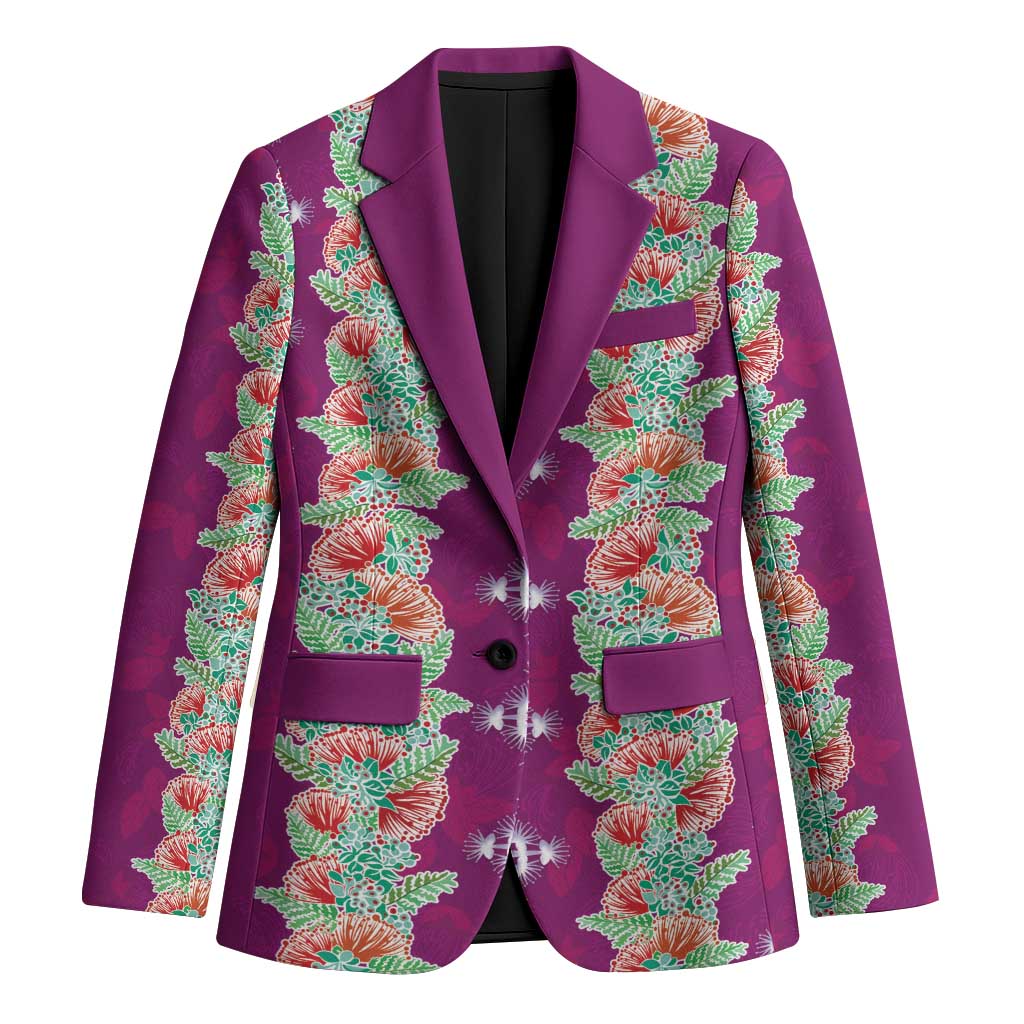 Hawaii Ohia Lehua Blazer Tropical Vibes Fuchsia LT05 Unisex Fuchsia - Polynesian Pride