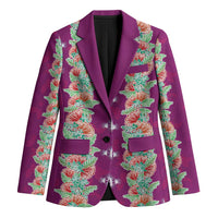 Hawaii Ohia Lehua Blazer Tropical Vibes Fuchsia LT05 Unisex Fuchsia - Polynesian Pride