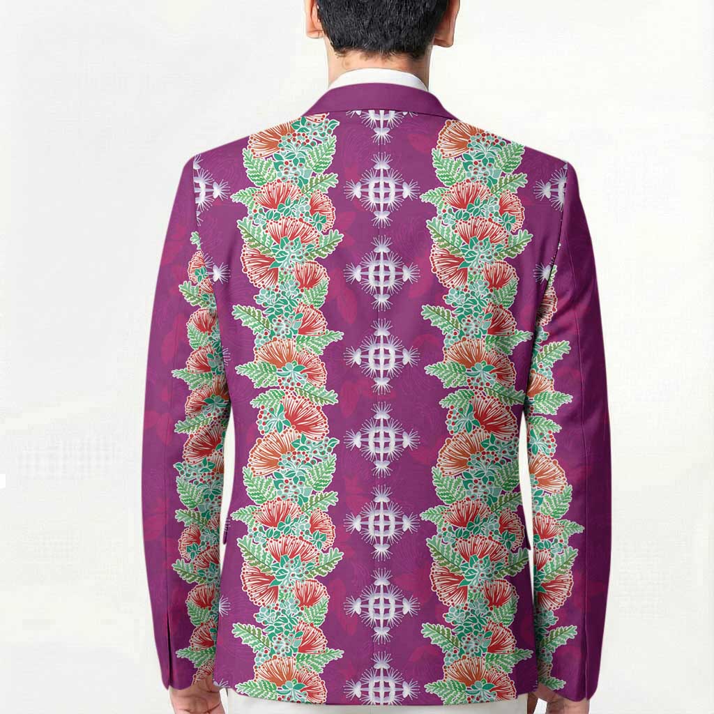 Hawaii Ohia Lehua Blazer Tropical Vibes Fuchsia LT05 - Polynesian Pride