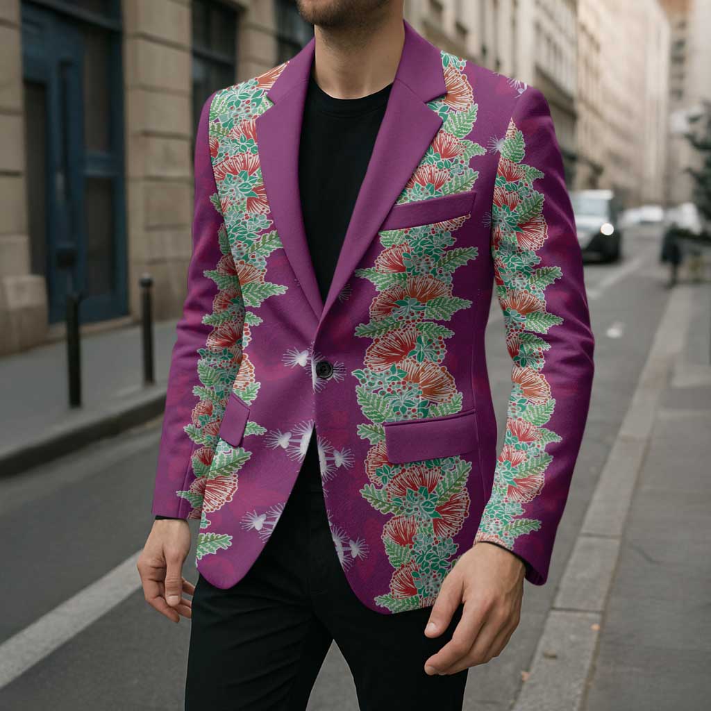 Hawaii Ohia Lehua Blazer Tropical Vibes Fuchsia LT05 - Polynesian Pride