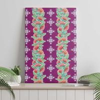 Hawaii Ohia Lehua Canvas Wall Art Tropical Vibes Fuchsia LT05 - Polynesian Pride