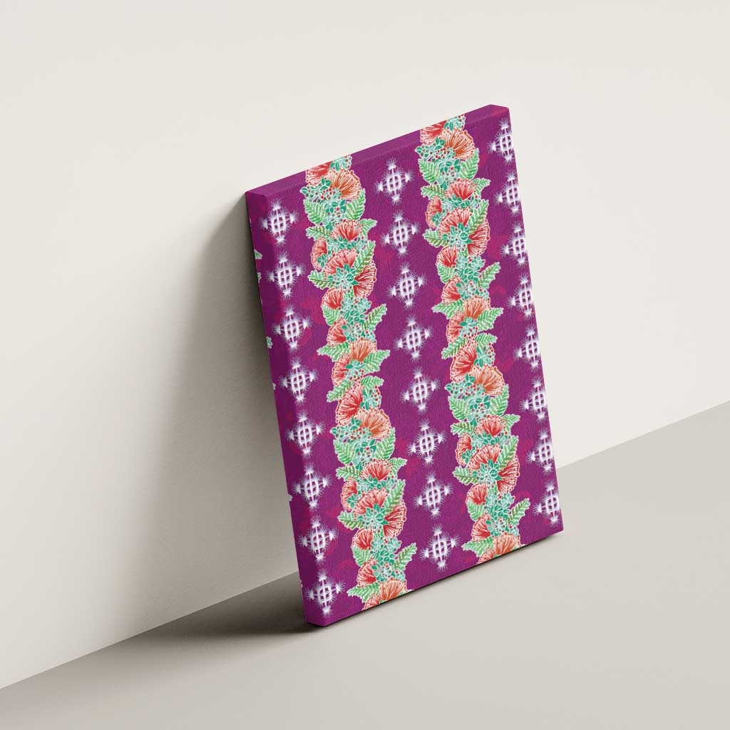Hawaii Ohia Lehua Canvas Wall Art Tropical Vibes Fuchsia LT05 - Polynesian Pride