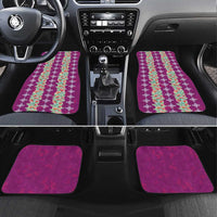 Hawaii Ohia Lehua Car Mats Tropical Vibes Fuchsia LT05 Set 4pcs Fuchsia - Polynesian Pride