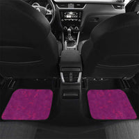 Hawaii Ohia Lehua Car Mats Tropical Vibes Fuchsia LT05 Set 2pcs - Back Fuchsia - Polynesian Pride