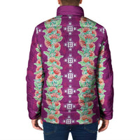 Hawaii Ohia Lehua Padded Jacket Tropical Vibes Fuchsia LT05 - Polynesian Pride