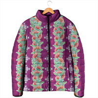 Hawaii Ohia Lehua Padded Jacket Tropical Vibes Fuchsia LT05 - Polynesian Pride