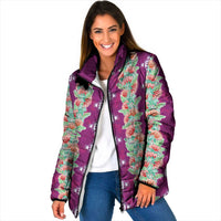 Hawaii Ohia Lehua Padded Jacket Tropical Vibes Fuchsia LT05 Women Fuchsia - Polynesian Pride