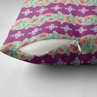 Hawaii Ohia Lehua Pillow Cover Tropical Vibes Fuchsia LT05 - Polynesian Pride