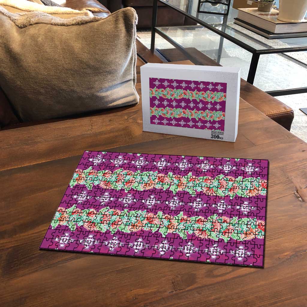 Hawaii Ohia Lehua Puzzle Tropical Vibes Fuchsia LT05 - Polynesian Pride