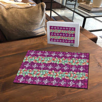 Hawaii Ohia Lehua Puzzle Tropical Vibes Fuchsia LT05 - Polynesian Pride