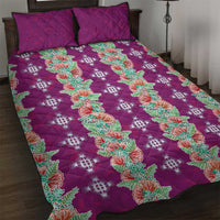 Hawaii Ohia Lehua Quilt Bed Set Tropical Vibes Fuchsia LT05 Fuchsia - Polynesian Pride