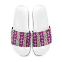Hawaii Ohia Lehua Slide Sandals Tropical Vibes Fuchsia LT05 Fuchsia - Polynesian Pride