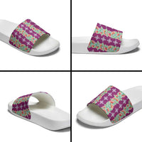 Hawaii Ohia Lehua Slide Sandals Tropical Vibes Fuchsia LT05 - Polynesian Pride