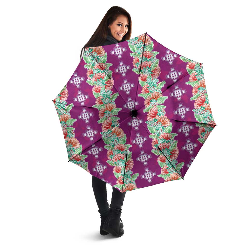 Hawaii Ohia Lehua Umbrella Tropical Vibes Fuchsia LT05 - Polynesian Pride