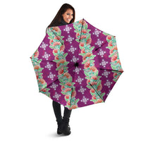 Hawaii Ohia Lehua Umbrella Tropical Vibes Fuchsia LT05 - Polynesian Pride