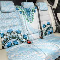 Africa Dashiki Back Car Seat Cover With Polynesian Pattern Blue Version LT05 - Polynesian Pride