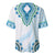 Africa Dashiki Baseball Jersey With Polynesian Pattern Blue Version LT05 - Polynesian Pride