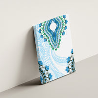 Africa Dashiki Canvas Wall Art With Polynesian Pattern Blue Version LT05 - Polynesian Pride