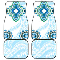 Africa Dashiki Car Mats With Polynesian Pattern Blue Version LT05 - Polynesian Pride