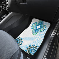Africa Dashiki Car Mats With Polynesian Pattern Blue Version LT05 - Polynesian Pride