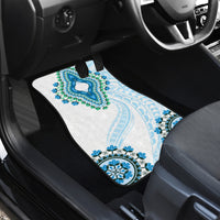 Africa Dashiki Car Mats With Polynesian Pattern Blue Version LT05 - Polynesian Pride