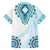 Africa Dashiki Family Matching Short Sleeve Bodycon Dress and Hawaiian Shirt With Polynesian Pattern Blue Version LT05 - Polynesian Pride