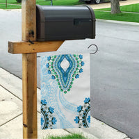 Africa Dashiki Garden Flag With Polynesian Pattern Blue Version LT05 - Polynesian Pride