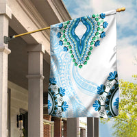 Africa Dashiki Garden Flag With Polynesian Pattern Blue Version LT05 House Flag Blue - Polynesian Pride